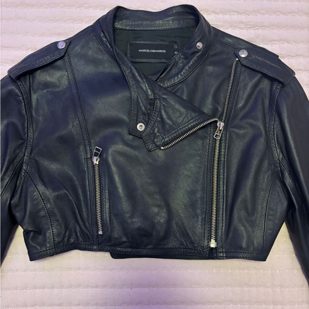 Black Leather Biker Jacket